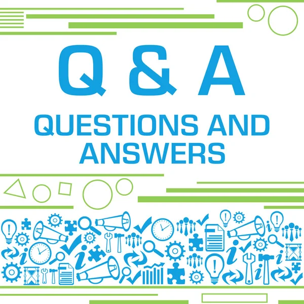 Q And A - Questions And Answers concept image with text and business symbols.