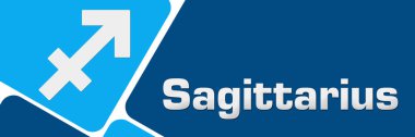 Sagittarius concept image with text and related symbol.