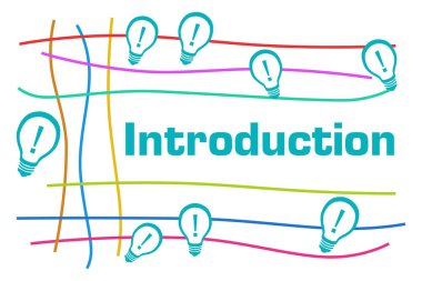 Metin ve ampul sembollü tanıtım konsepti resmi.