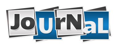 Journal text written over blue grey background.