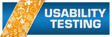 Kullanılabilirlik Testi konsept resmi metin ve iş simgeleri ile sınanıyor.