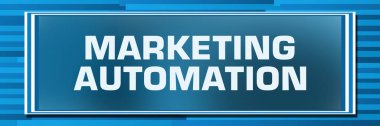 Mavi arkaplan üzerine yazılmış pazarlama otomasyon metni.