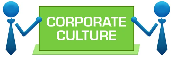 Corporate Culture concept image with text and related symbols.
