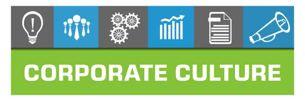 Corporate Culture Concept Image Text Business Symbols — Zdjęcie stockowe