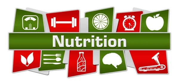 Image Concept Nutrition Avec Texte Symboles Santé — Photo
