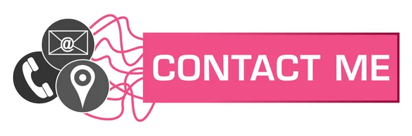 Contact Concept Image Text Related Symbols — ストック写真