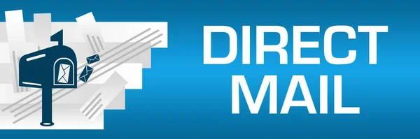 Direct Mail Konzeptbild Mit Text Und Dazugehörigem Symbol — Stockfoto