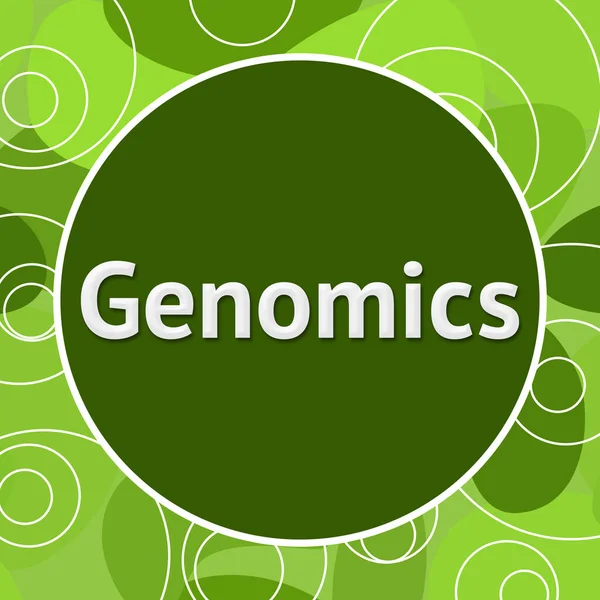 Texto Genómico Escrito Sobre Fondo Verde —  Fotos de Stock