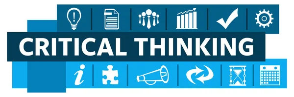 Critical Thinking Concept Image Text Business Symbols — Foto de Stock