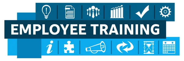 Employee Training Concept Image Text Business Symbols — Stock Photo, Image