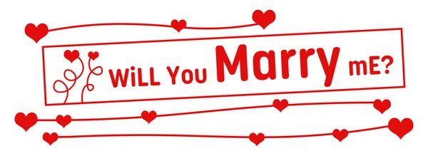Benimle Evlenir Misin Kırmızı Romantik Arka Planda Yazılmış Bir Mesaj — Stok fotoğraf