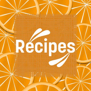 Portakal dilimleri üzerine yazılmış metinler.