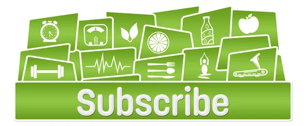 Subscribe Concept Image Text Health Related Symbols — 스톡 사진