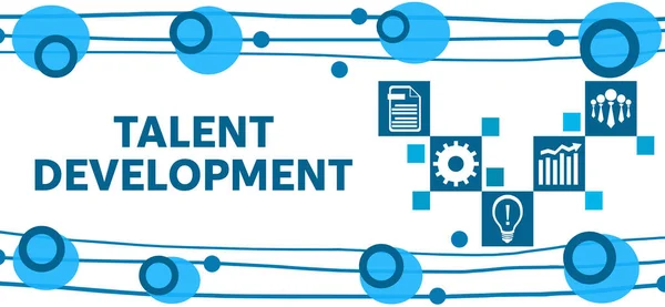 Talent Development Concept Image Text Business Symbols — Stock Photo, Image