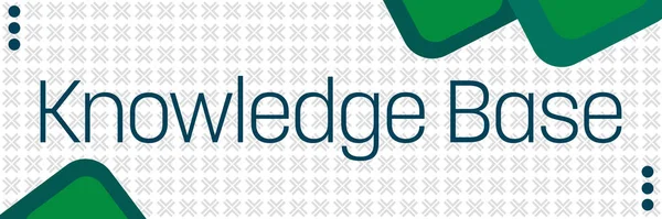 Knowledge Base Tekst Geschreven Groene Turquoise Achtergrond — Stockfoto