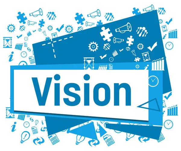 Vision Concept Image Text Business Symbols — Stock Photo, Image