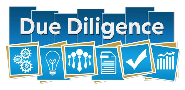 Due Diligence Concept Image Text Business Symbols — Stock Photo, Image