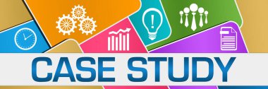 Renkli arkaplan üzerine yazılmış vaka çalışma metni.