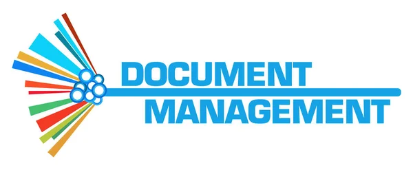 Document Management Text Written Colorful Background — Stock fotografie