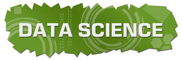Data Science Text Written Green Background — Stock Photo, Image