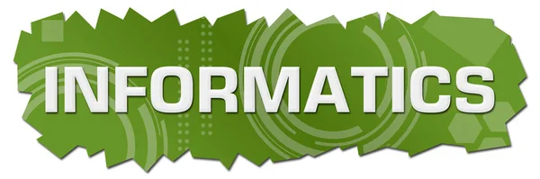 Informatik Text Auf Grünem Hintergrund — Stockfoto