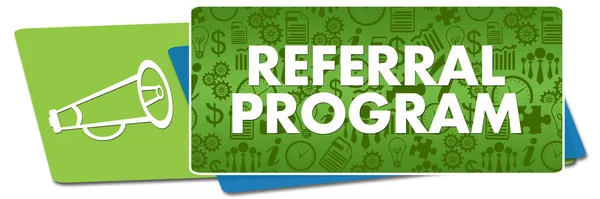 Referral Program Concept Image Text Related Symbols — Stock Photo, Image