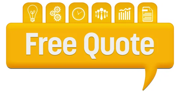 Free Quote Concept Image Text Business Symbols — Stockfoto