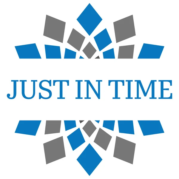 Just Time Text Written Blue Grey Background — Stock Photo, Image