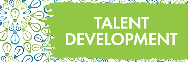 Talent Development Concept Image Text Bulb Symbols — Stock Photo, Image