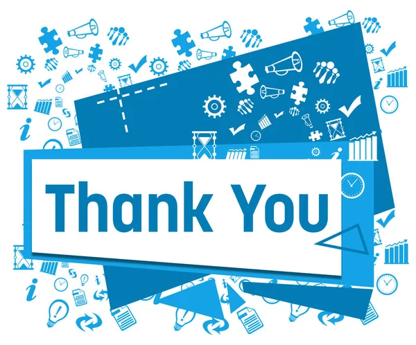 Thank You Concept Image Text Business Symbols — Stock Photo, Image