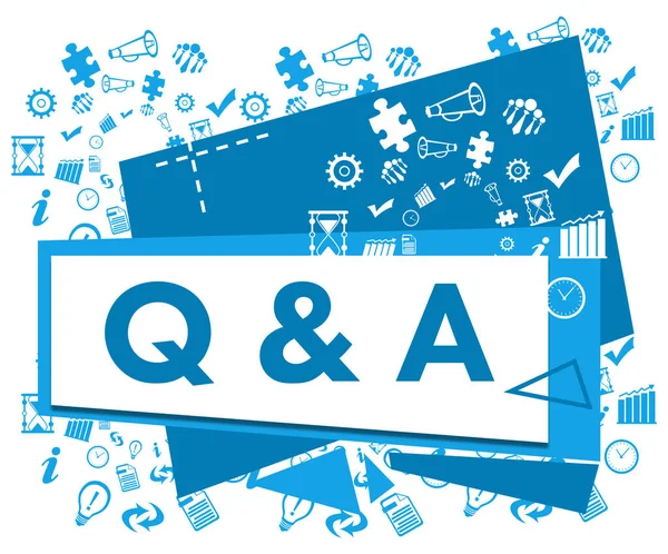 Questions Answers Concept Image Text Business Symbols — Fotografia de Stock