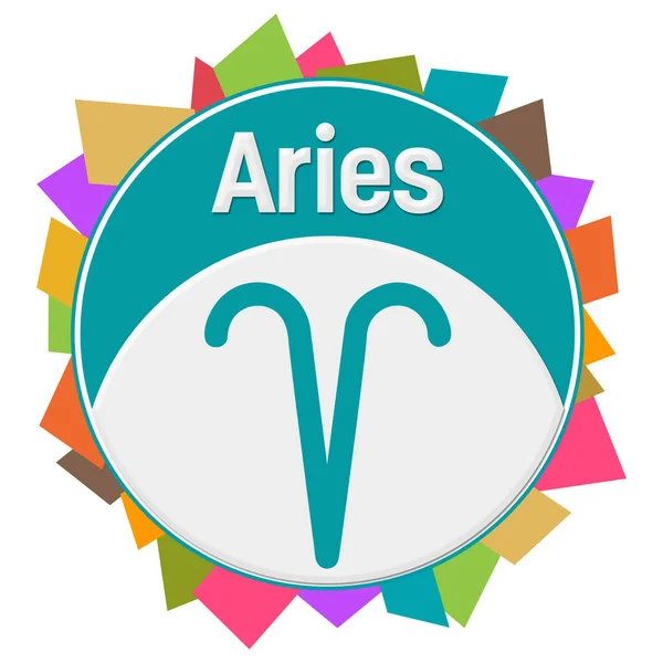 Imagen Conceptual Aries Con Texto Símbolo Relacionado — Foto de Stock