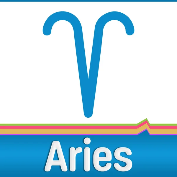 Imagen Conceptual Aries Con Texto Símbolo Relacionado — Foto de Stock