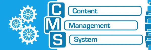 Cms Образ Концепции Системы Управления Контентом Текстом Соответствующим Символом — стоковое фото