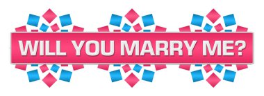 Pembe mavi arka planda yazılmış metinle benimle evlenir misin?.