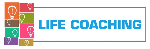 Life Coaching Text Written Colorful Background — Stock Photo, Image