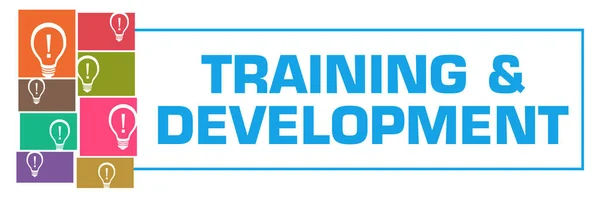 Training Development Text Written Colorful Background — Stockfoto