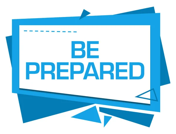 Prepared Text Written Blue Background — Stock Photo, Image