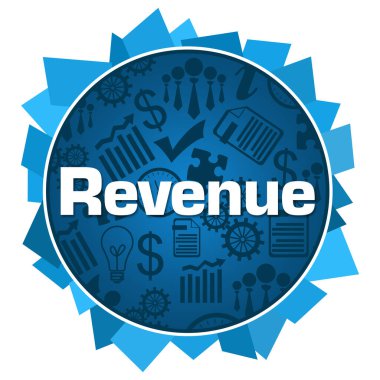 Mavi arkaplan üzerine yazılmış gelir metni.