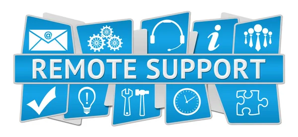 Remote Support Concept Image Text Related Symbols — Stock Photo, Image