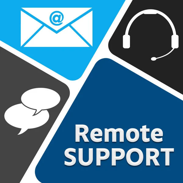 Remote Support Concept Image Text Related Symbols — Stock Photo, Image