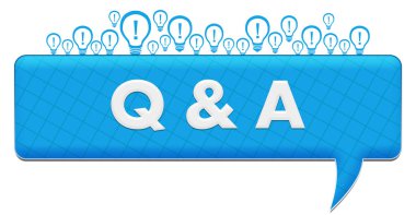 Q And A - Questions And Answers concept image with text and bulb symbols.