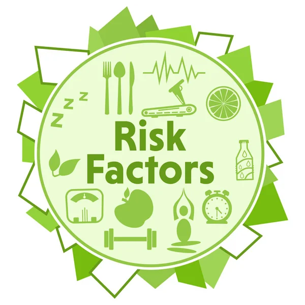 Risk Factors concept image with text and health symbols.