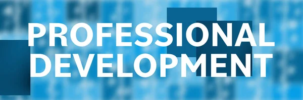 Professional Development Text Written Blue Background — Stock Photo, Image