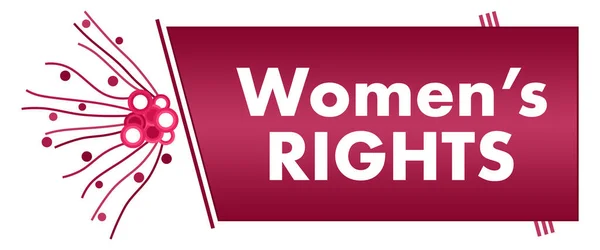 Tekst Praw Kobiet Napisany Różowym Tle — Zdjęcie stockowe