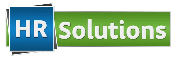 Solutions Text Written Blue Green Background — Stock Photo, Image