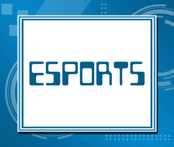 Esports Text Written Blue Background — Stock Photo, Image