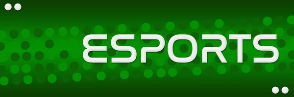 Esports Text Written Green Background — Stock Photo, Image