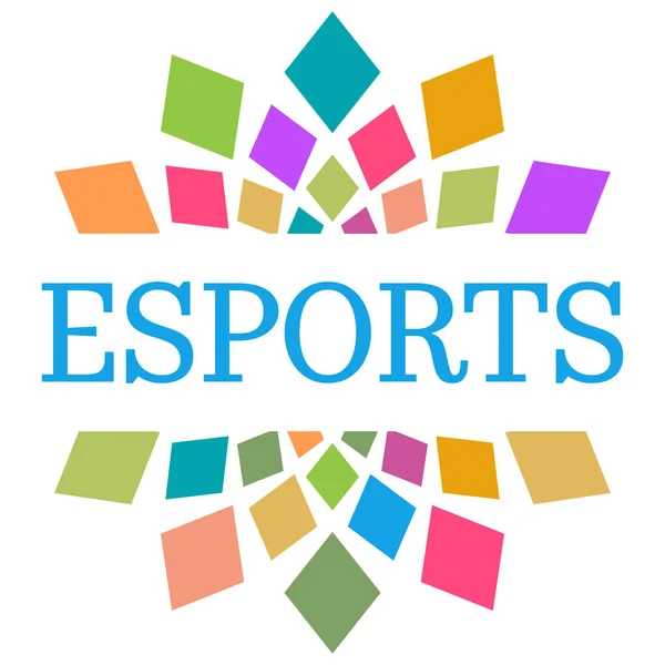 Esports Text Written Colorful Background — Stock Photo, Image