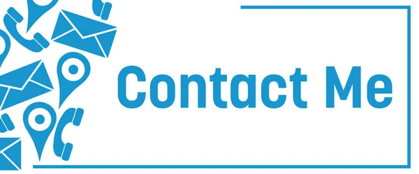 Contact Concept Image Text Related Symbols — Stock Fotó